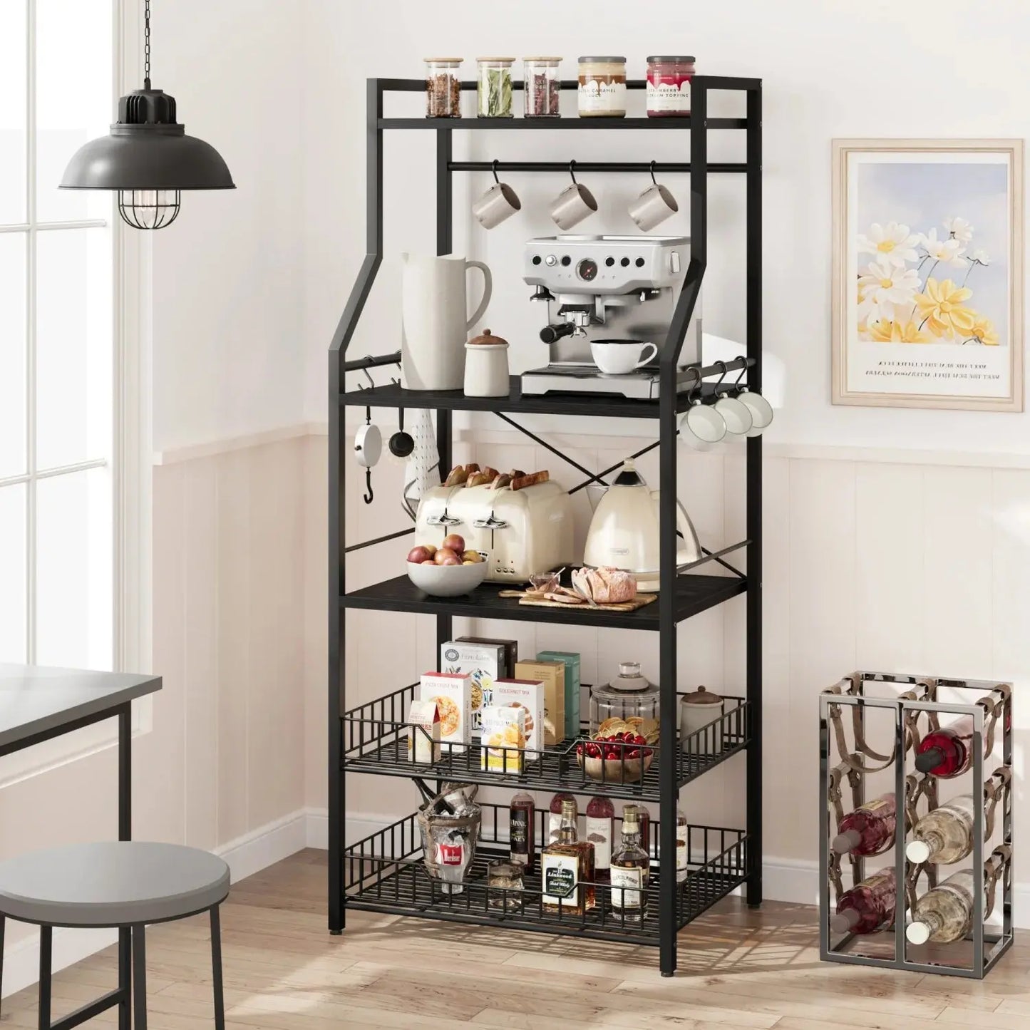 Kitchen Bakers Rack/Microwave Oven Stand comfydesigners