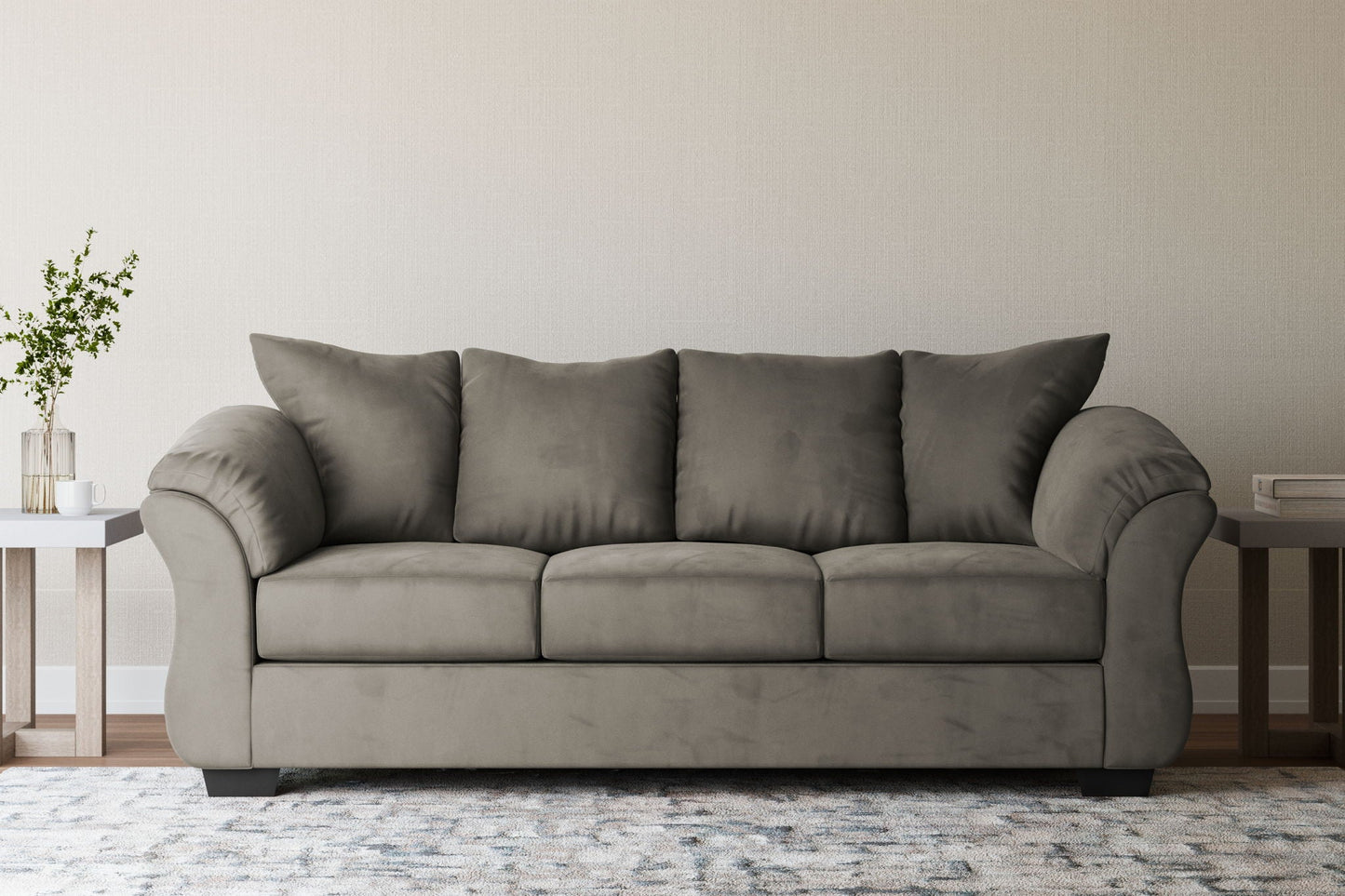 Darcy Modern Flared Pillow-Top Sofa