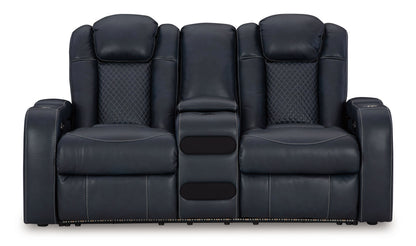 Fyne-Dyme Power Recliner Loveseat with LED Audio