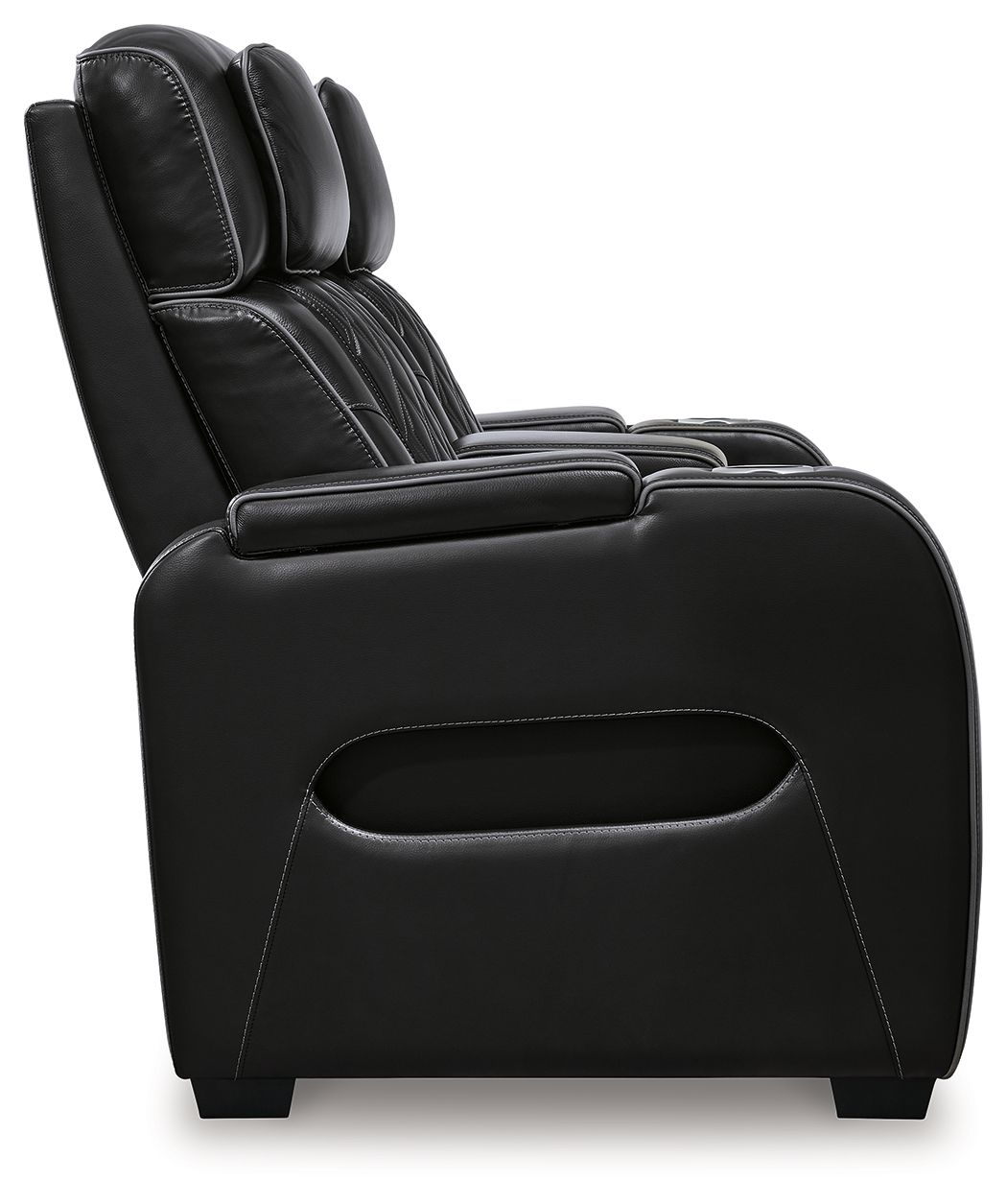 Power Reclining Loveseat with Diamond-Stitch Console