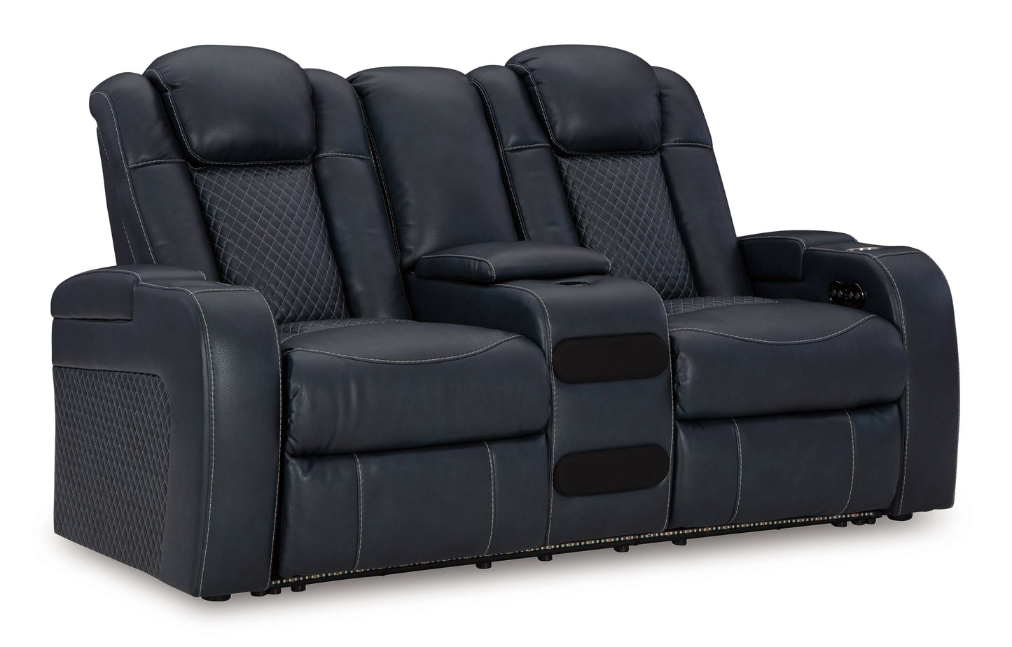 Fyne-Dyme Power Recliner Loveseat with LED Audio