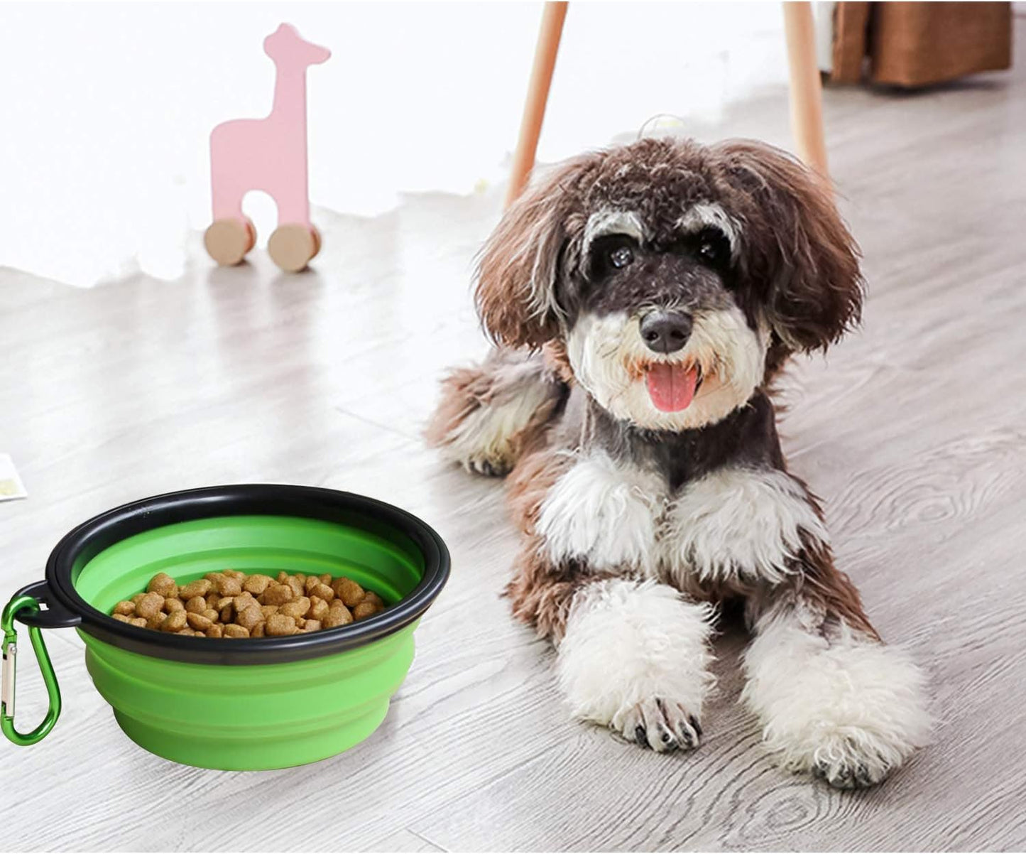 Portable Collapsible Silicone Dog Bowl - Expandable Travel Cup for Pet Food & Water