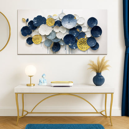 Lotus Leaf Abstract Canvas Wall Art
