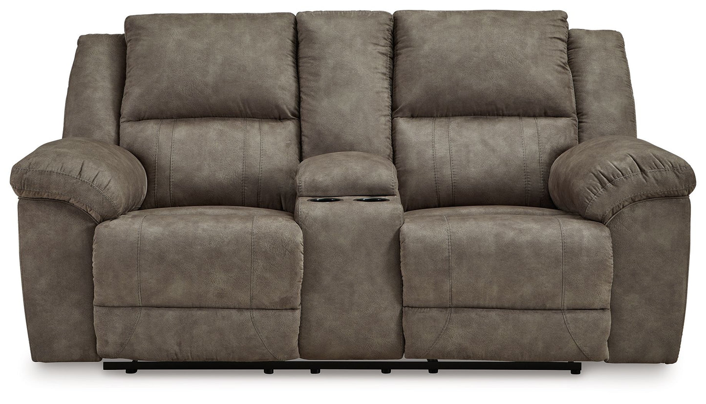 Laresview Double Reclining Loveseat with Console