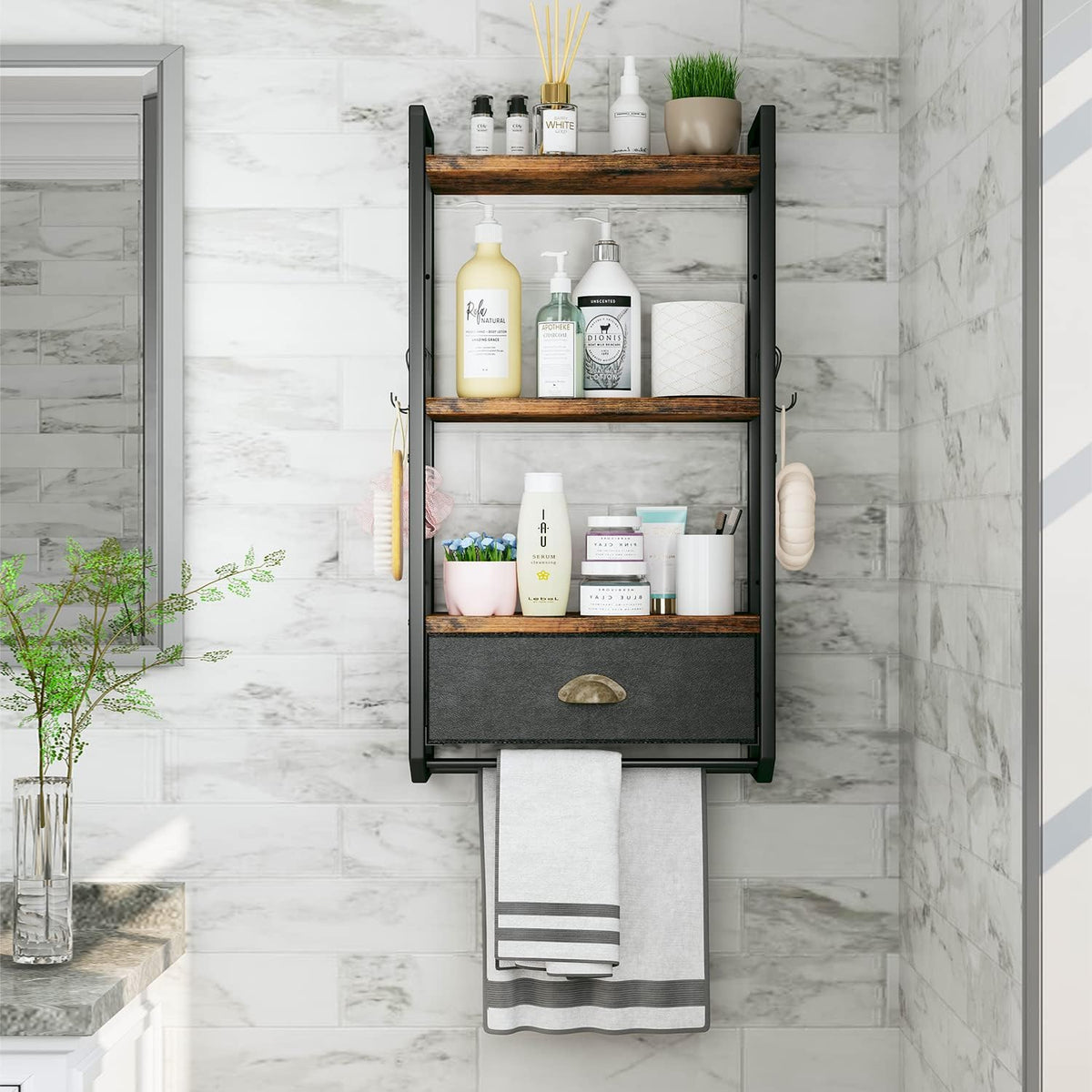 3-Tier Wall Mounted Bathroom Shelf