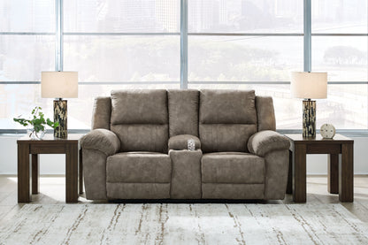 Laresview Double Reclining Loveseat with Console