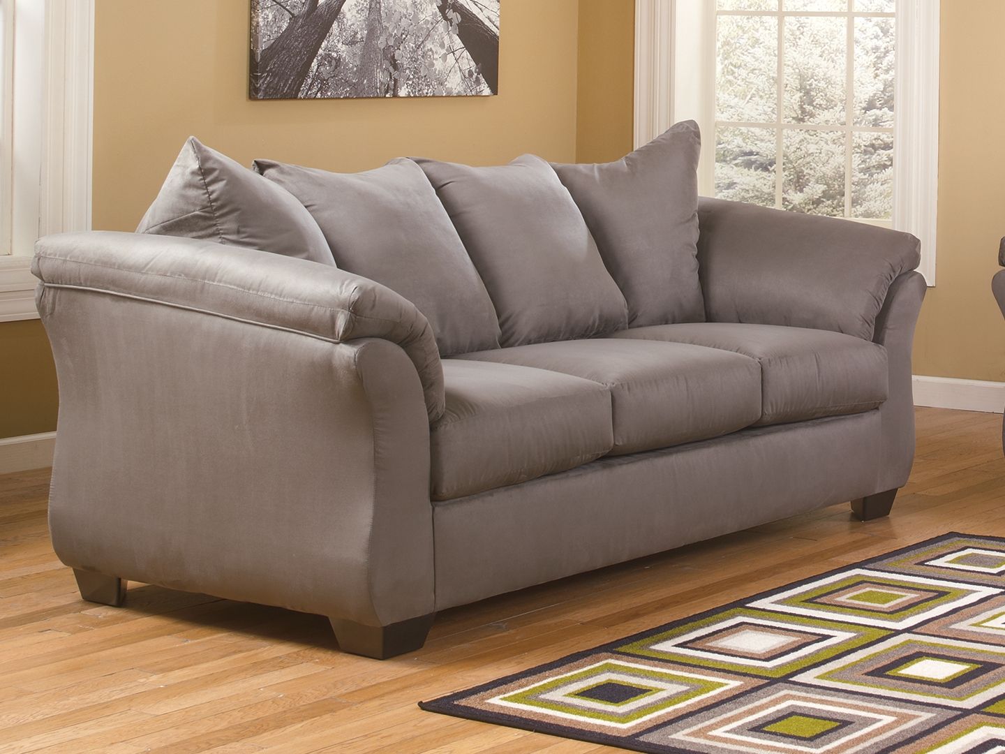 Darcy Modern Flared Pillow-Top Sofa