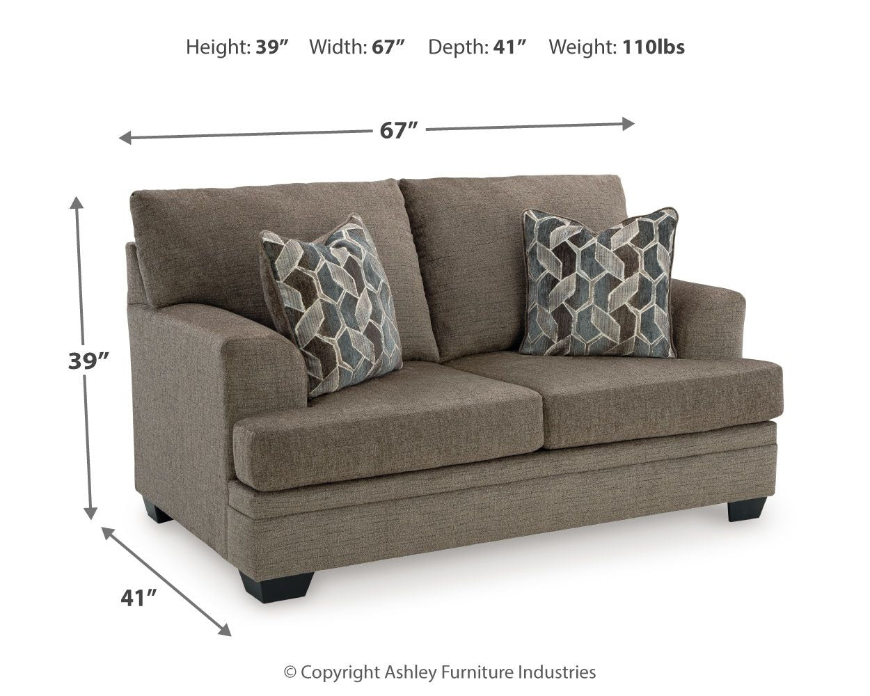 Stonemeade Ultra-Soft Upholstered Stationary Loveseat