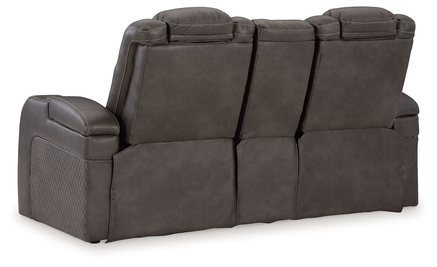 Fyne-Dyme Power Recliner Loveseat with LED Audio