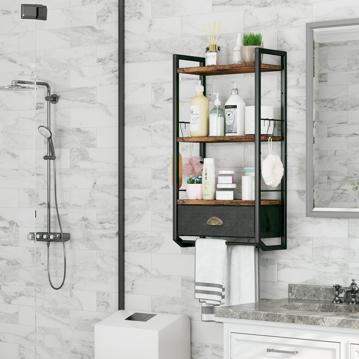 3-Tier Wall Mounted Bathroom Shelf