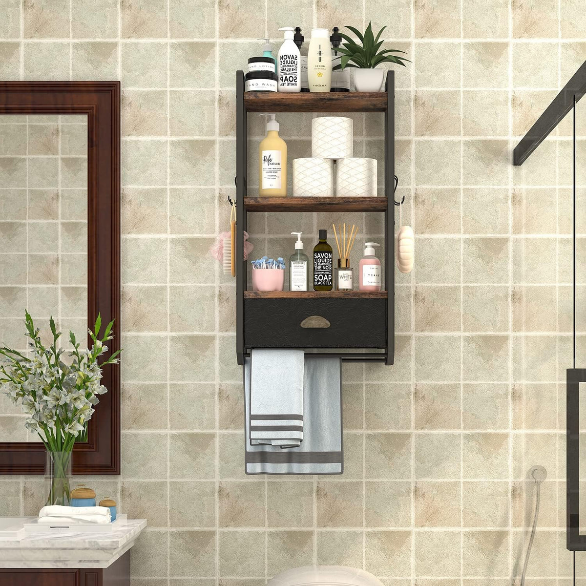 3-Tier Wall Mounted Bathroom Shelf
