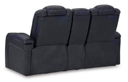 Fyne-Dyme Power Recliner Loveseat with LED Audio
