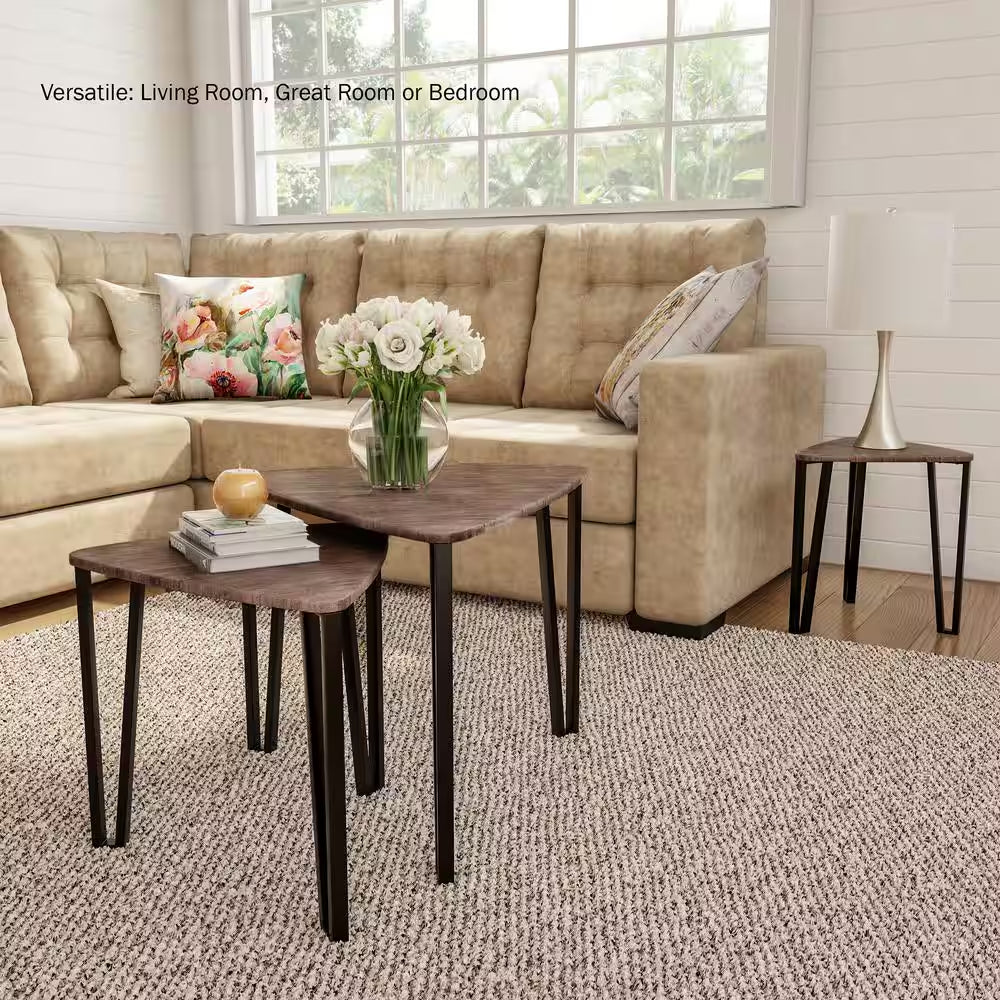 Cozy Nesting End Tables, Set of 3