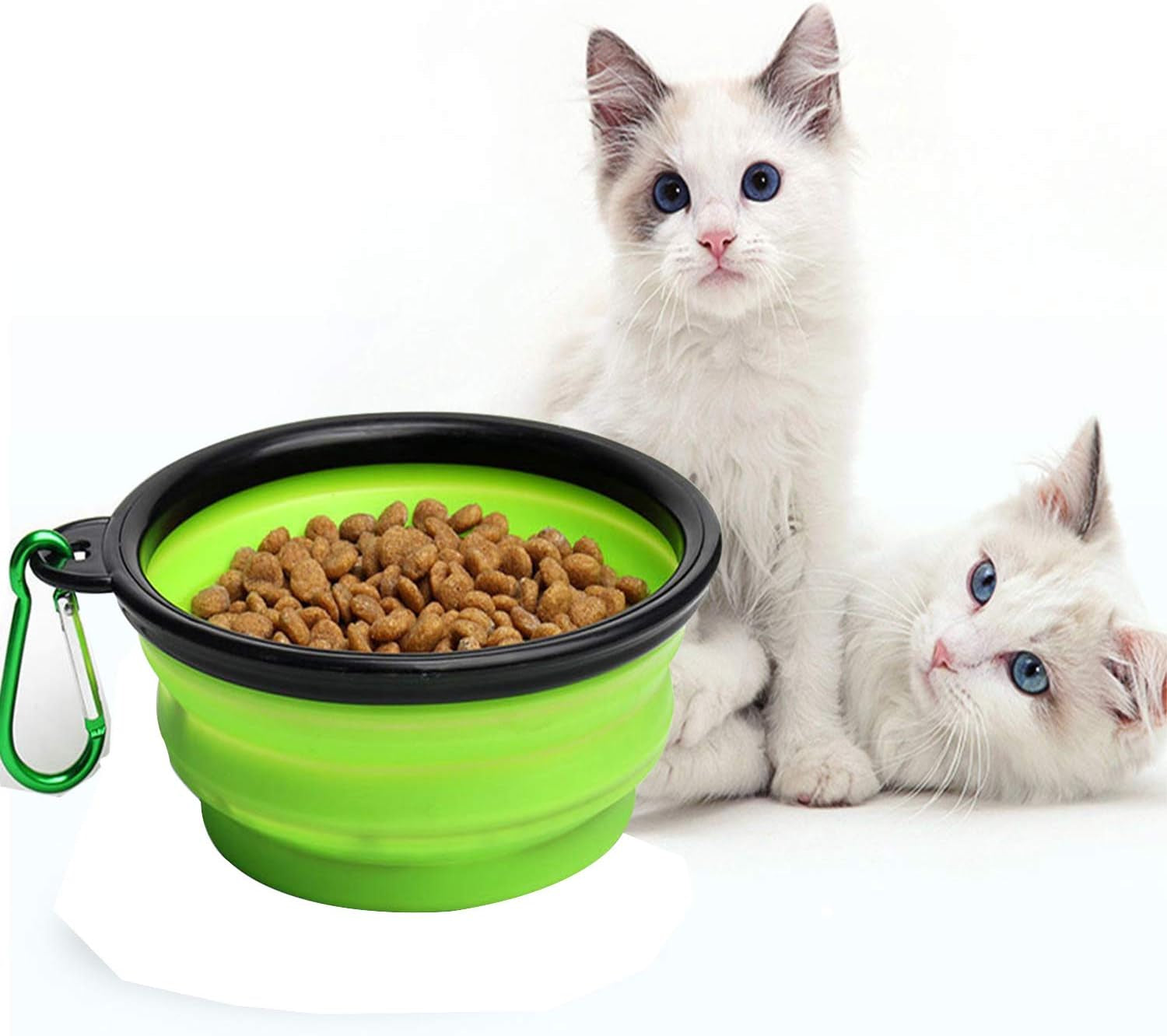 Portable Collapsible Silicone Dog Bowl - Expandable Travel Cup for Pet Food & Water