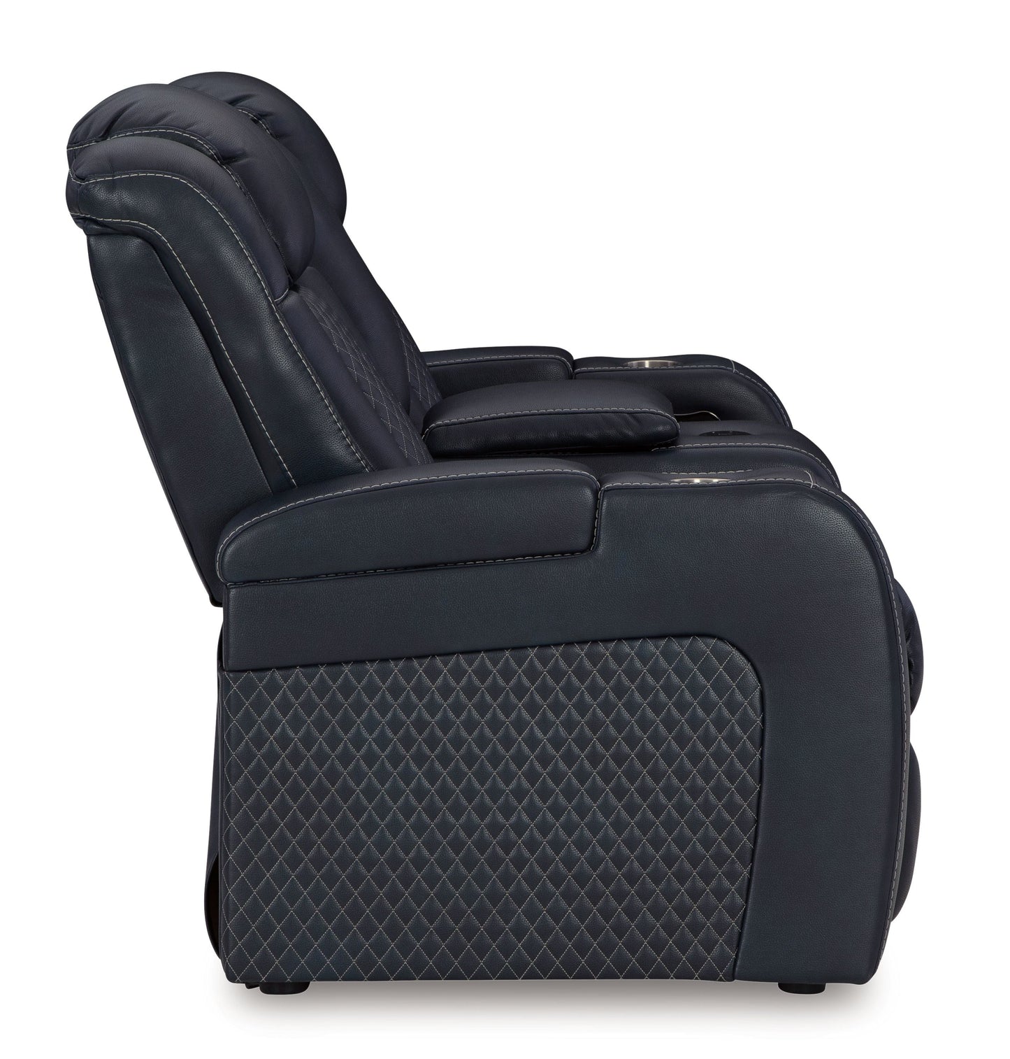 Fyne-Dyme Power Recliner Loveseat with LED Audio