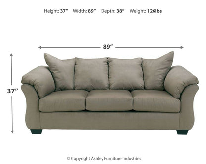 Darcy Modern Flared Pillow-Top Sofa
