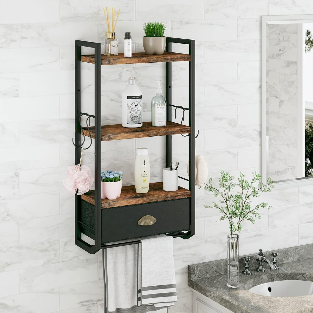 3-Tier Wall Mounted Bathroom Shelf