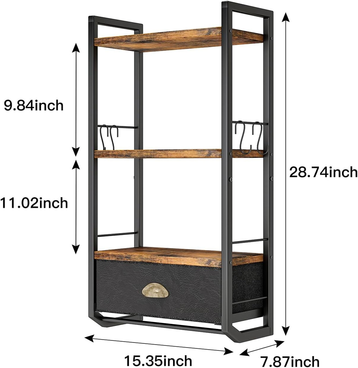 3-Tier Wall Mounted Bathroom Shelf