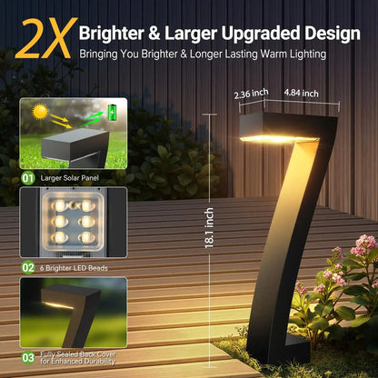 Bright LED Solar Walkway/Driveway Lights. comfydesigners