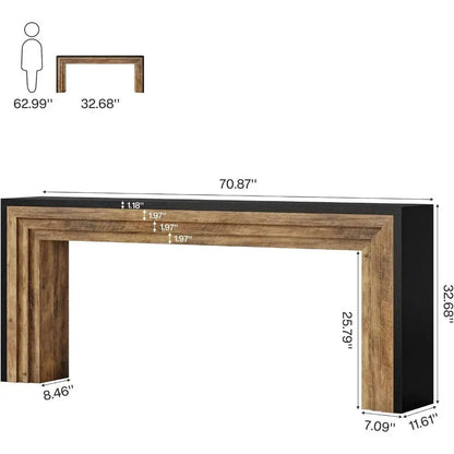 Narrow Wooden Sofa Table comfydesigners