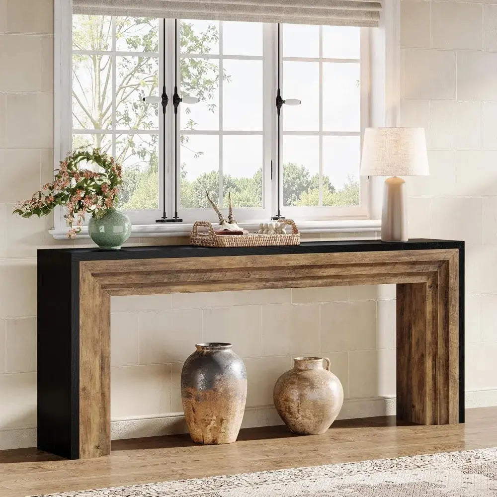 Narrow Wooden Sofa Table comfydesigners