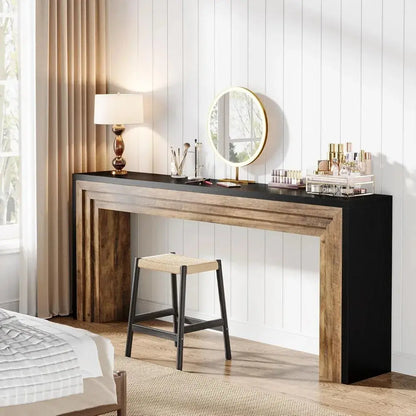 Narrow Wooden Sofa Table comfydesigners