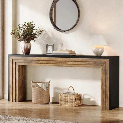 Narrow Wooden Sofa Table comfydesigners