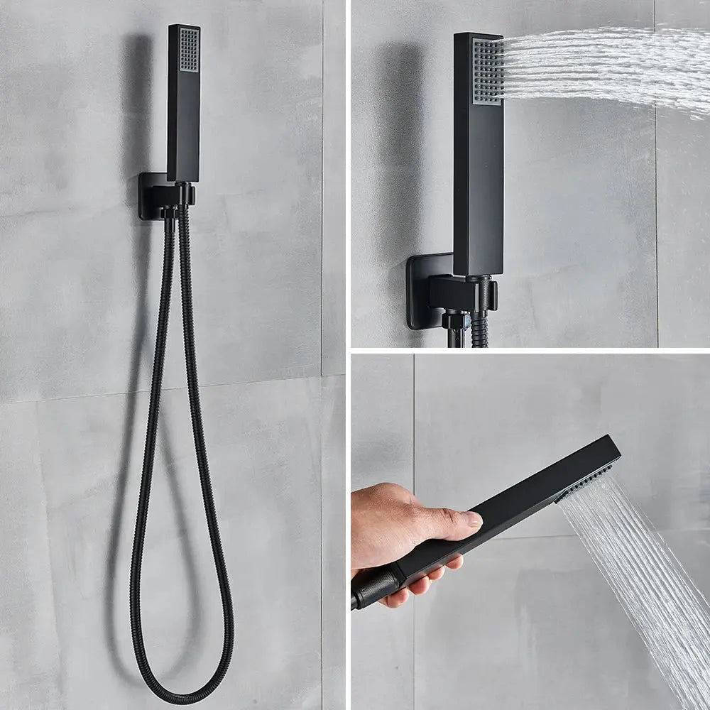 Concealed Wall Mounted Rainfall Shower Kit comfydesigners