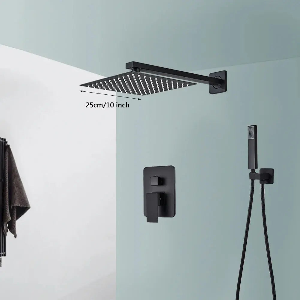 Concealed Wall Mounted Rainfall Shower Kit comfydesigners