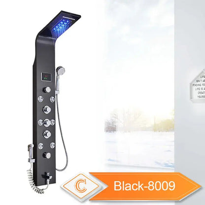 6 Modes Intelligent LED Bathroom Shower Panel comfydesigners