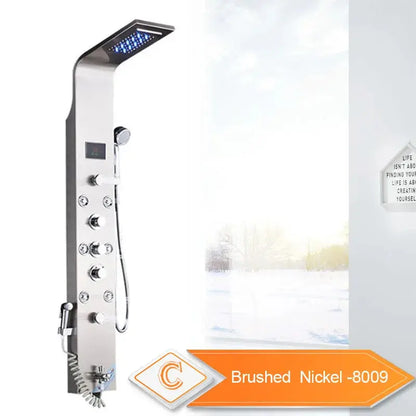 6 Modes Intelligent LED Bathroom Shower Panel comfydesigners
