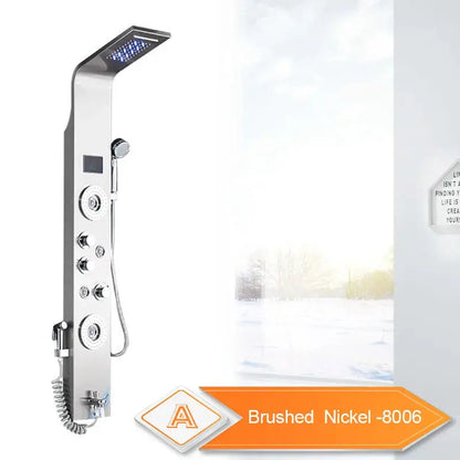 6 Modes Intelligent LED Bathroom Shower Panel comfydesigners