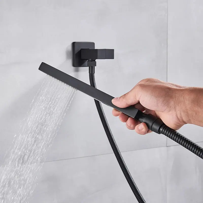 Concealed Wall Mounted Rainfall Shower Kit comfydesigners