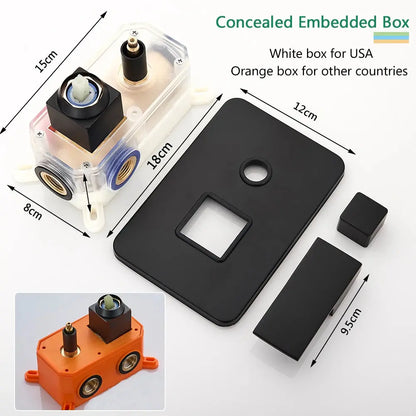 Concealed Wall Mounted Rainfall Shower Kit comfydesigners