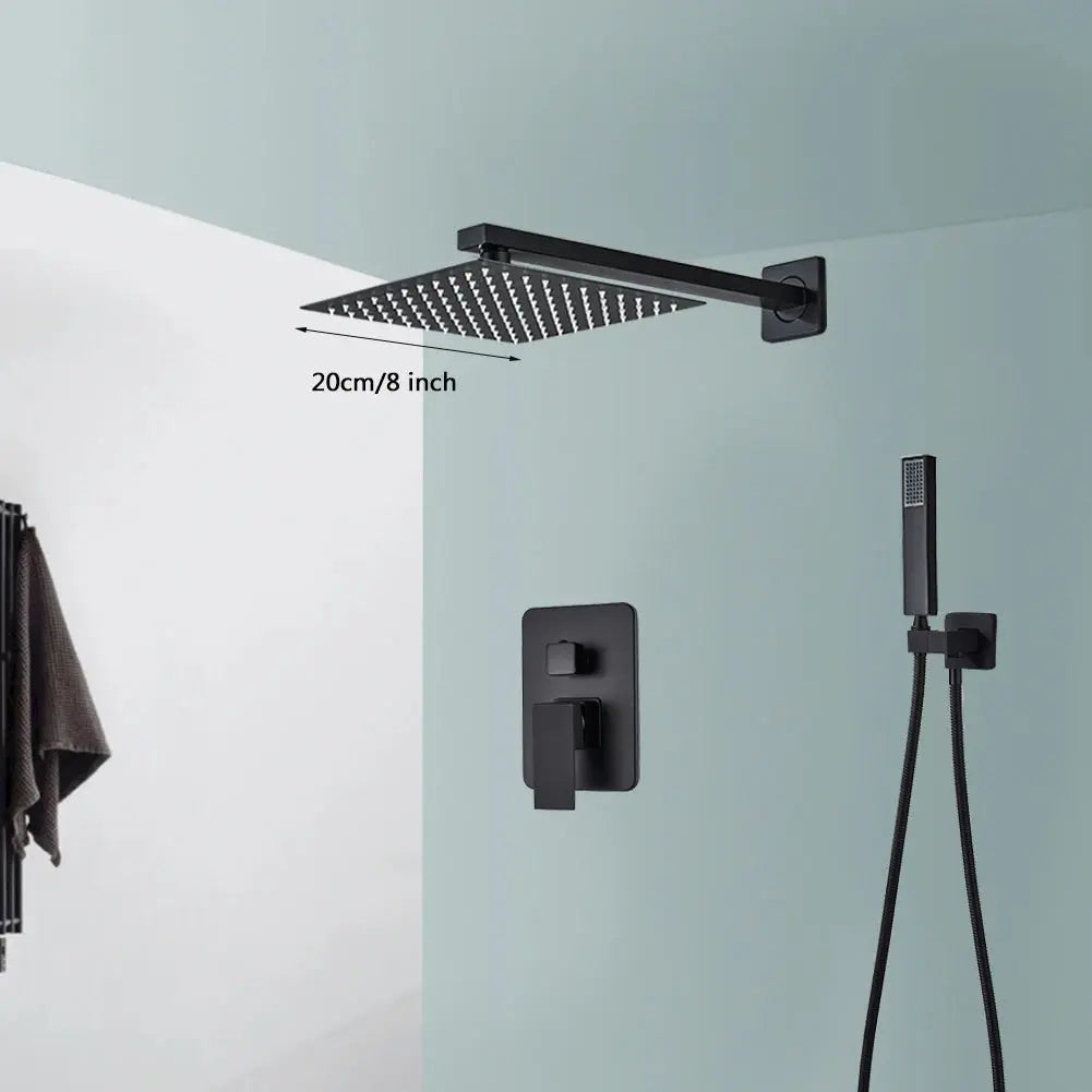 Concealed Wall Mounted Rainfall Shower Kit comfydesigners