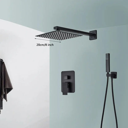 Concealed Wall Mounted Rainfall Shower Kit comfydesigners
