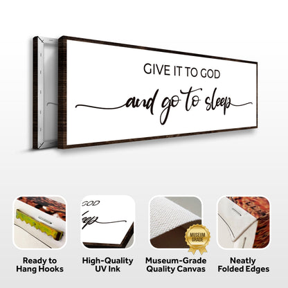 Give It to God Canvas Wall Art Sign