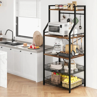 Kitchen Bakers Rack/Microwave Oven Stand comfydesigners