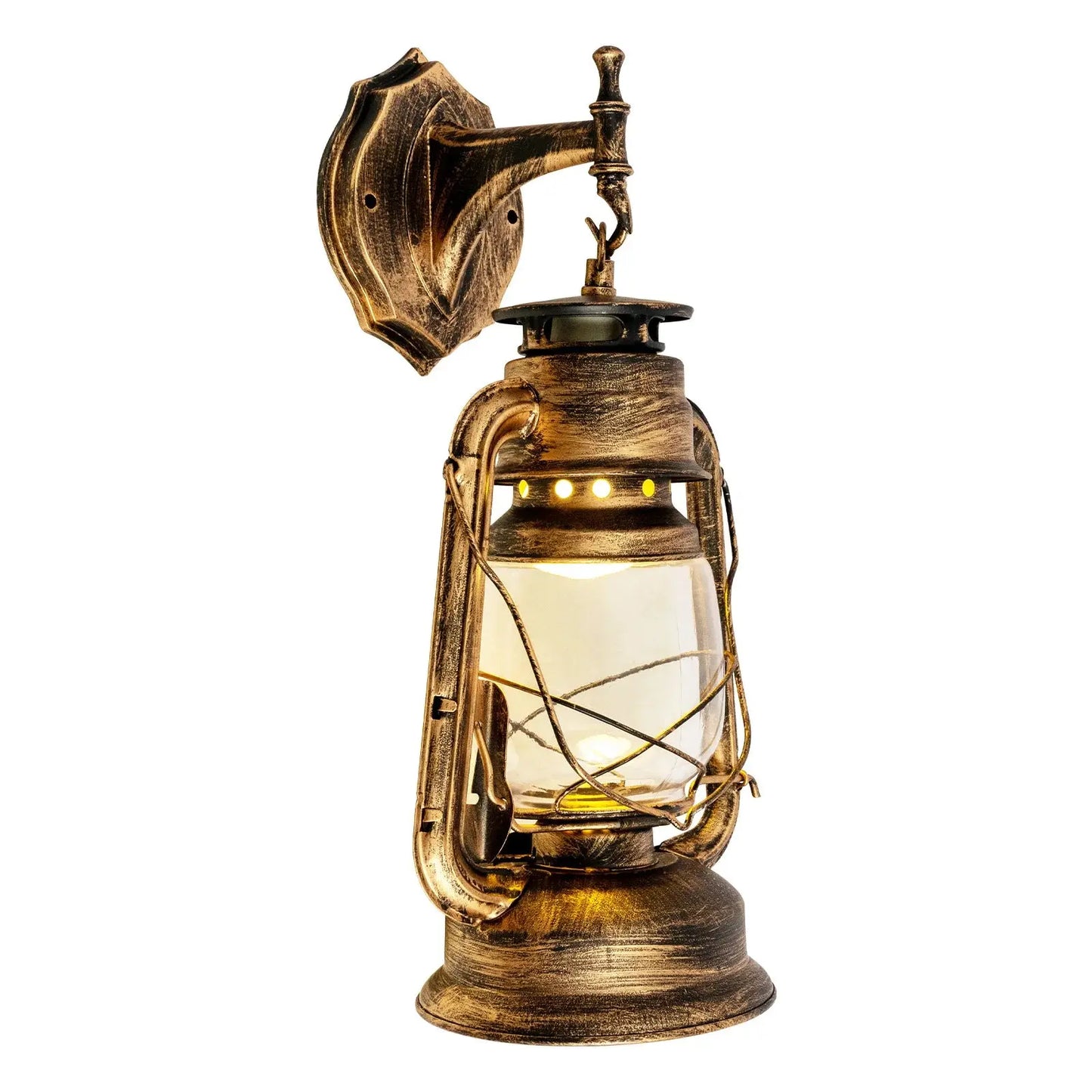 Antique Vintage Rustic Lantern Lamp Wall Sconce comfydesigners
