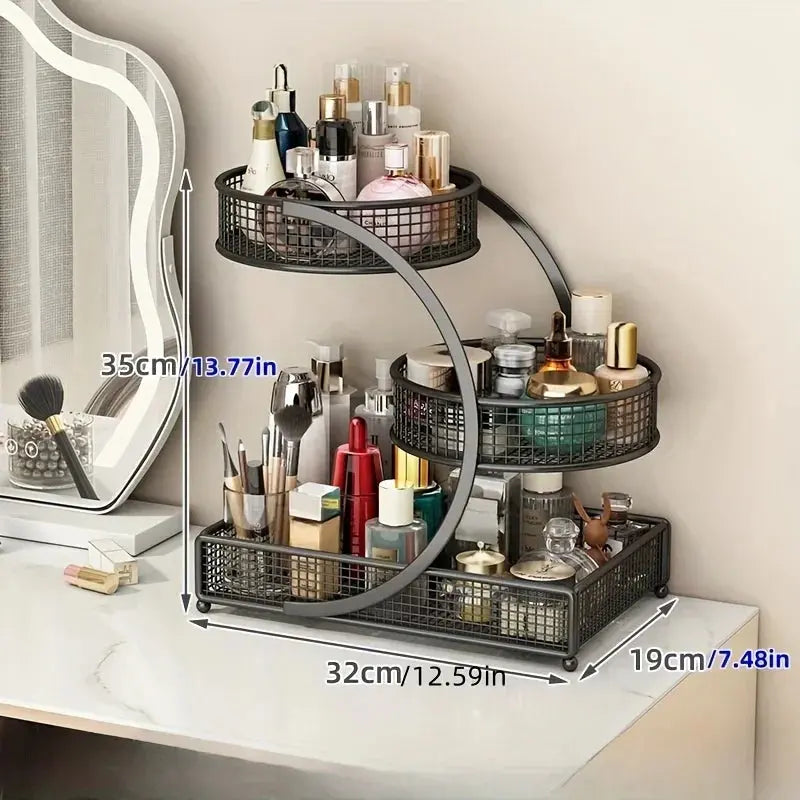 Your Makeup Deserves a Home That Isn’t the Bottom of Your Bag — 2 & 3-Layer Cosmetic Organizer Rack comfydesigners