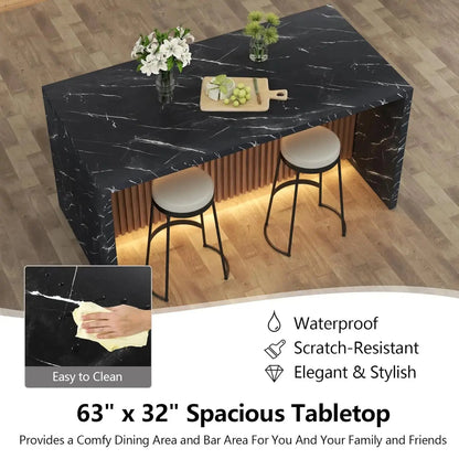 Faux Marble Dining Table comfydesigners