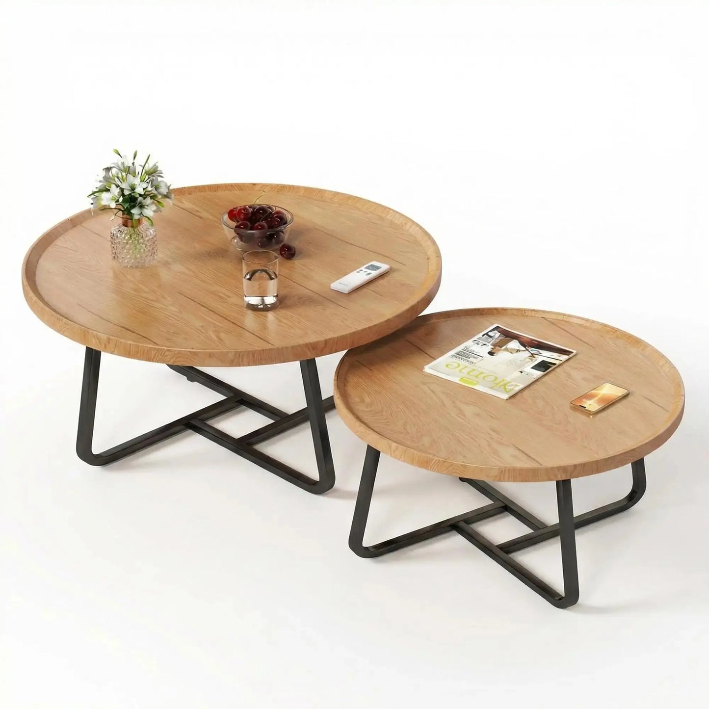 Mid Century Modern Nesting Coffee Table Set comfydesigners