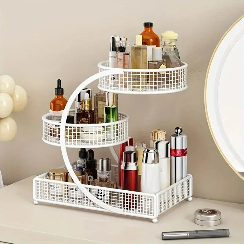 Your Makeup Deserves a Home That Isn’t the Bottom of Your Bag — 2 & 3-Layer Cosmetic Organizer Rack comfydesigners