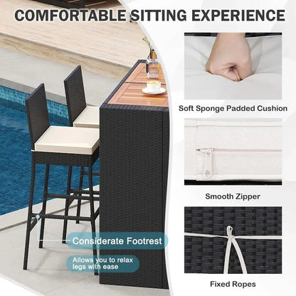 5 Piece Outdoor Bar Set comfydesigners
