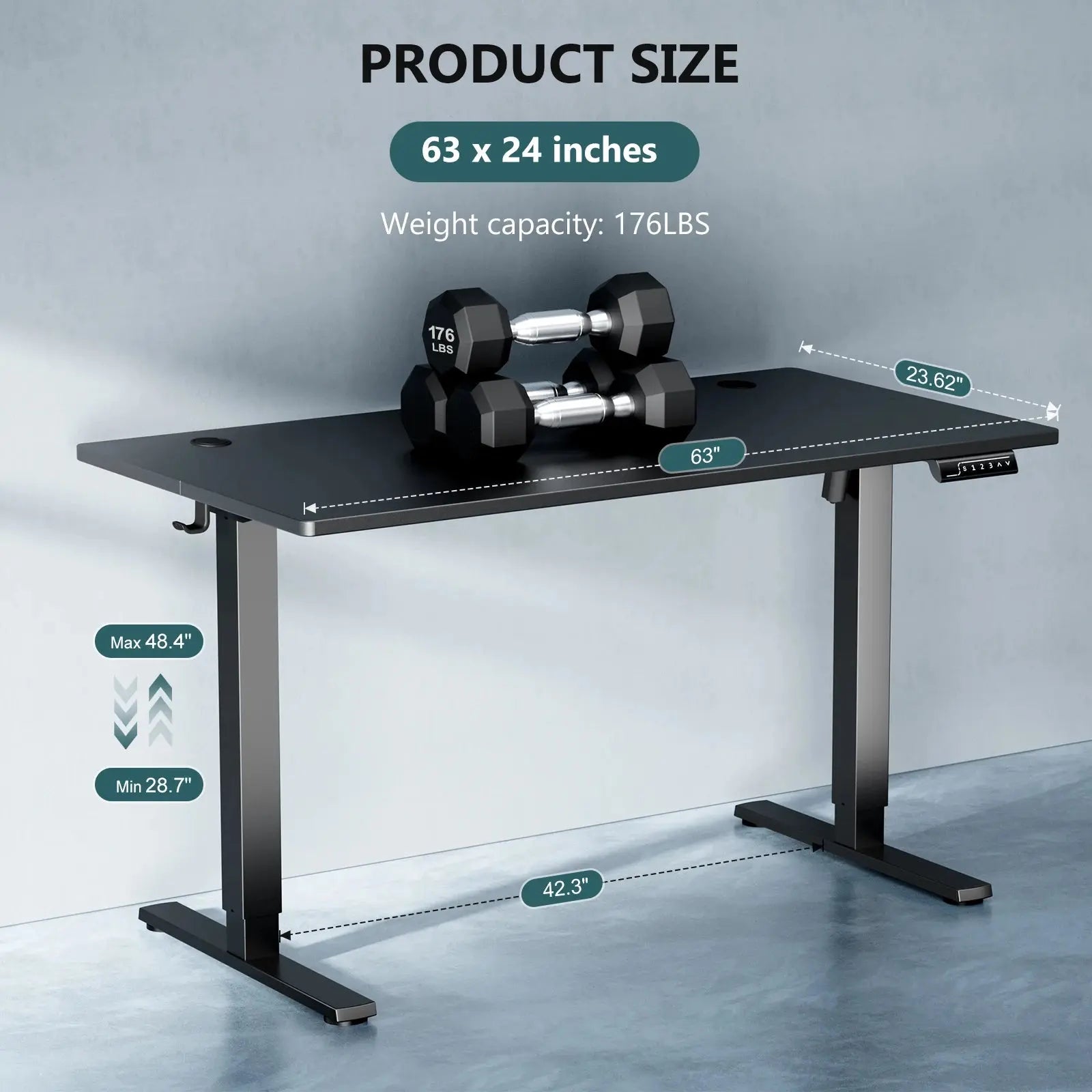 Ergonomic Height Adjustable Electric Standing Desk comfydesigners
