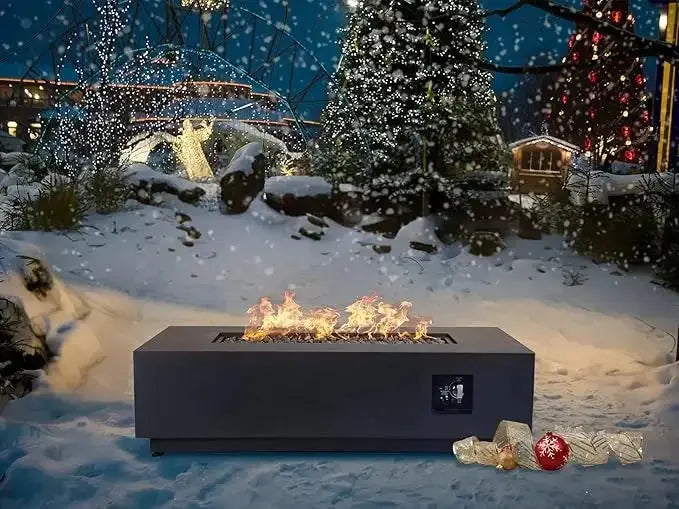 The Table That Brings Everyone Together — 48" 3-in-1 Propane Fire Pit Table with Griddle & 50,000 BTU comfydesigners