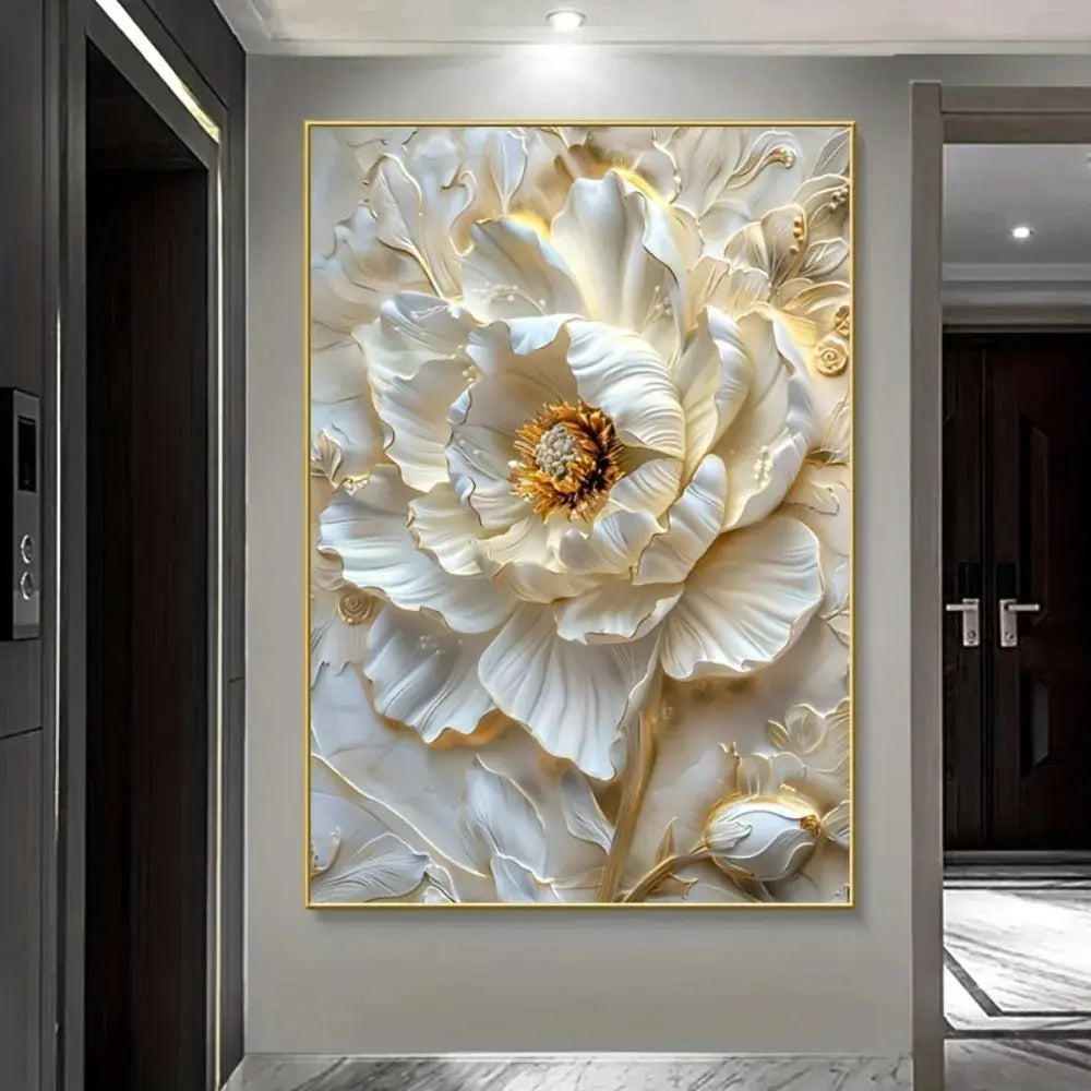 Frameless Modern Abstract Floral Canvas Art comfydesigners
