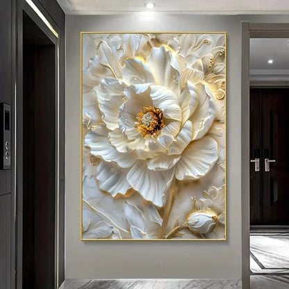 Frameless Modern Abstract Floral Canvas Art comfydesigners