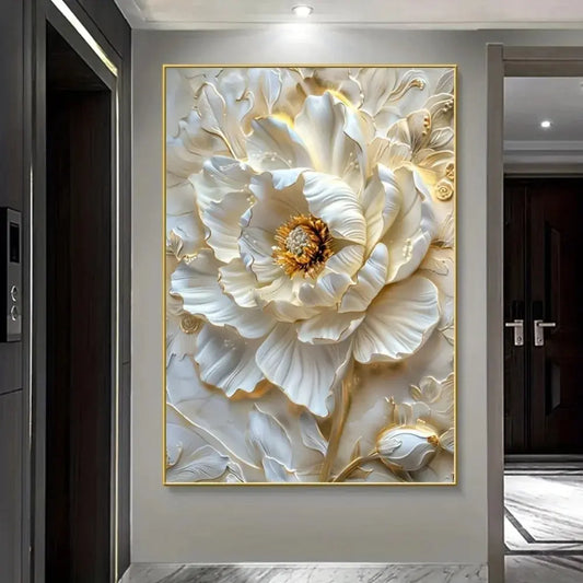 Frameless Modern Abstract Floral Canvas Art comfydesigners