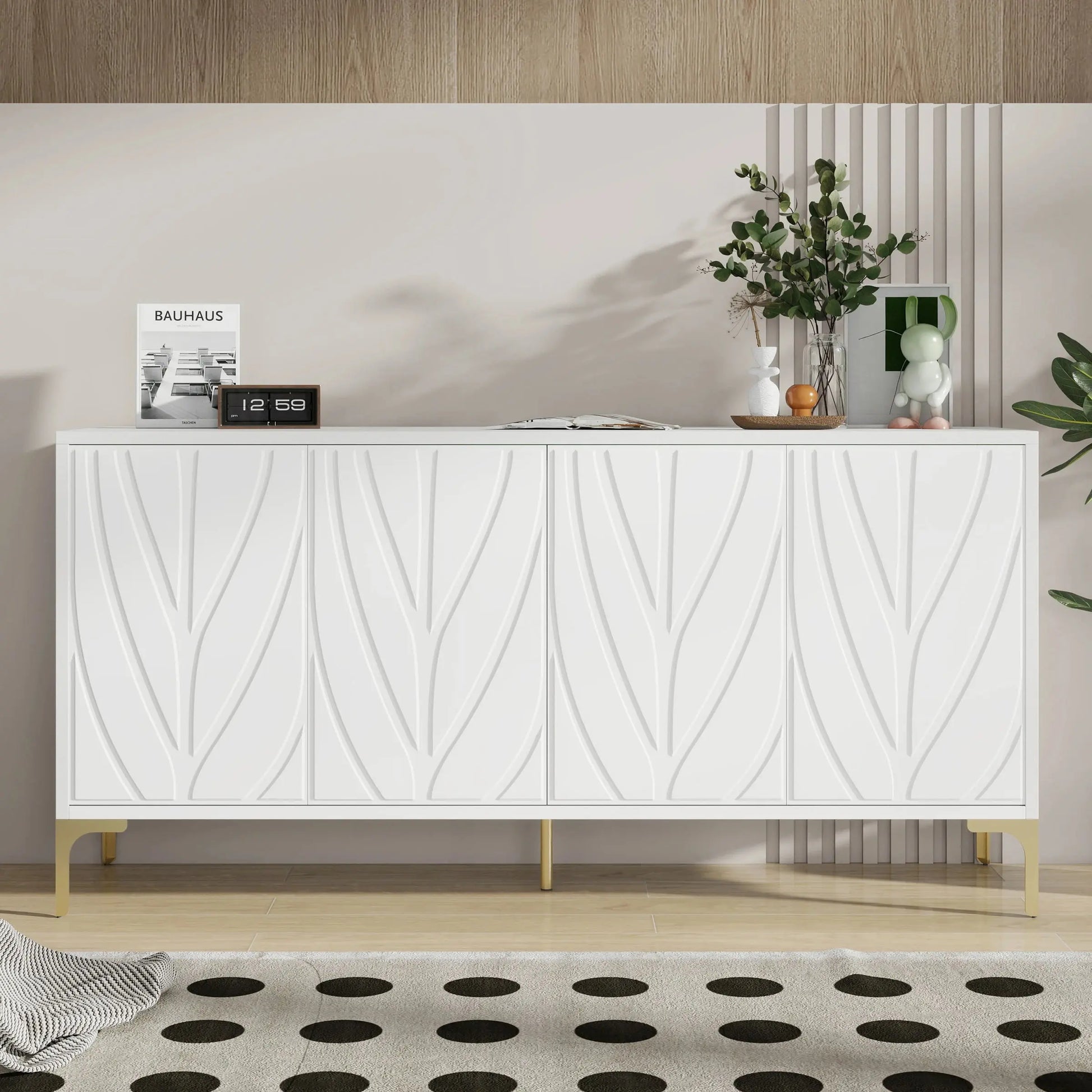 Press-to-Open Design Buffet Cabinet comfydesigners